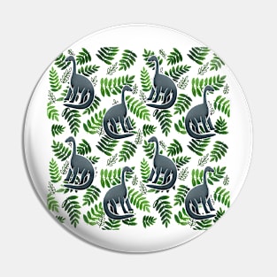 Modern Dinosaur Pattern - Green Pin