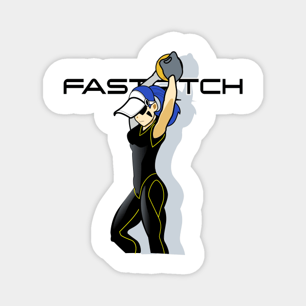 .Fastpitch Fastball Magnet by Spikeani