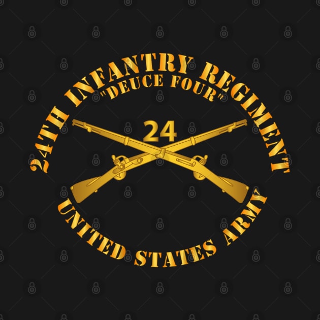 24th Infantry Regiment - Deuce Four  - Branch Insignia by twix123844