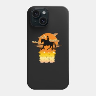 Horse Love,Horse Lover,Riding Horse in Sunset Phone Case