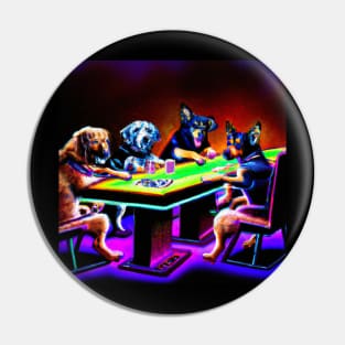 Dogs playing poker Pin