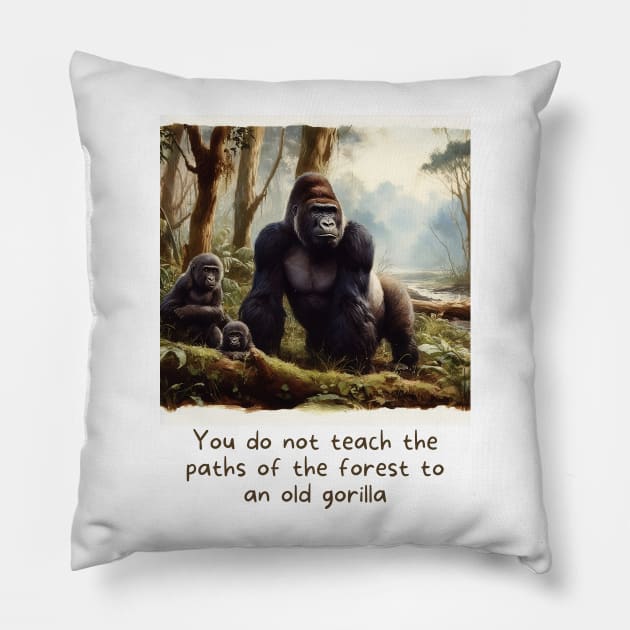 You do not teach the paths - Africa Proverb Pillow by Afroisms