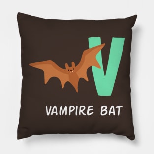 Vampire bat Alphabet Pillow