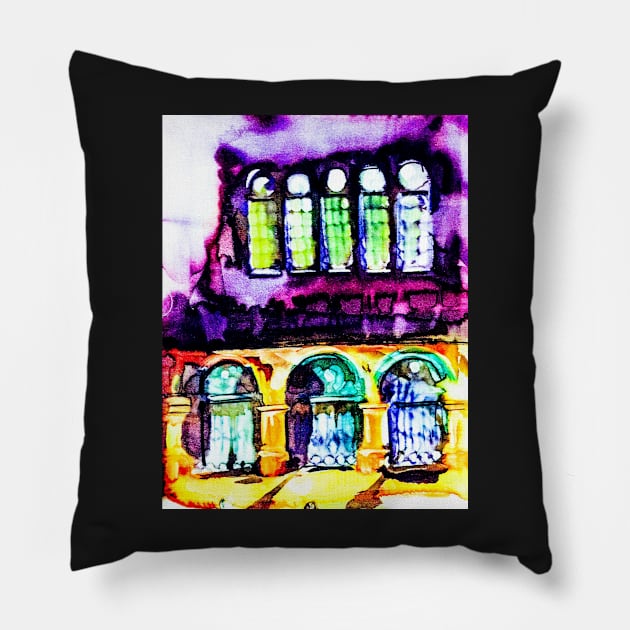 Townsville Railway Station Pillow by Pipsilk