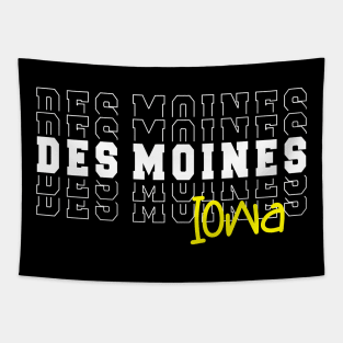 Des Moines city Iowa Des Moines IA Tapestry