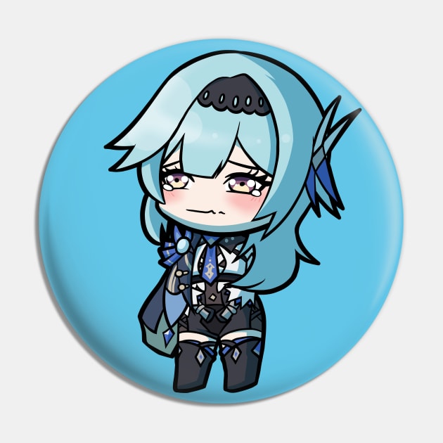 Chibi Eula - Genshin Impact Pin by MangaXai