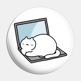 Laptop Cat Pin