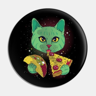 Taco Pizza Cat Pin