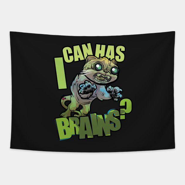 i can has BRAINS? Tapestry by SIRDYNAMO