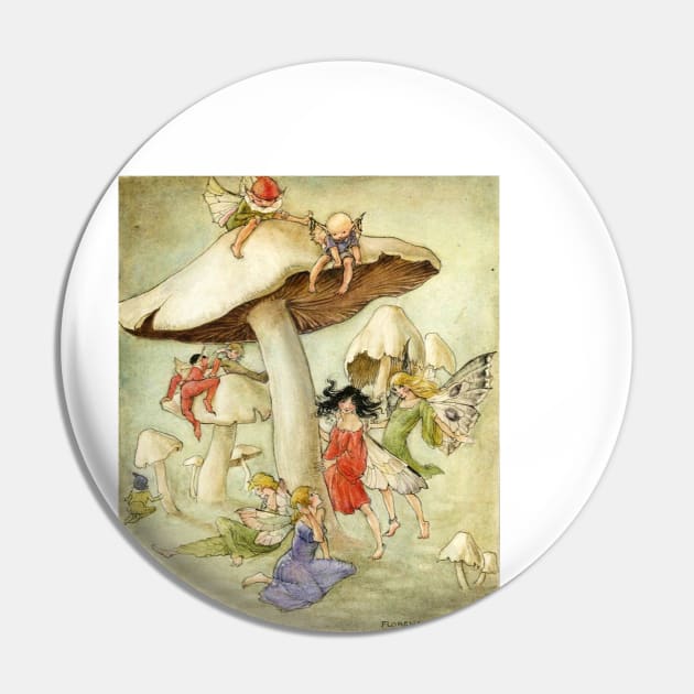 Mushroom Fairies Pixies Pin by tfortwo