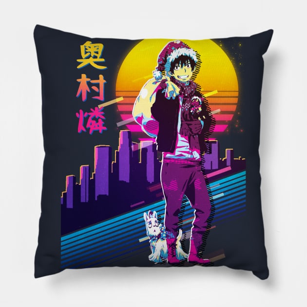 Rin Okumura - Blue Exorcist Pillow by 80sRetro