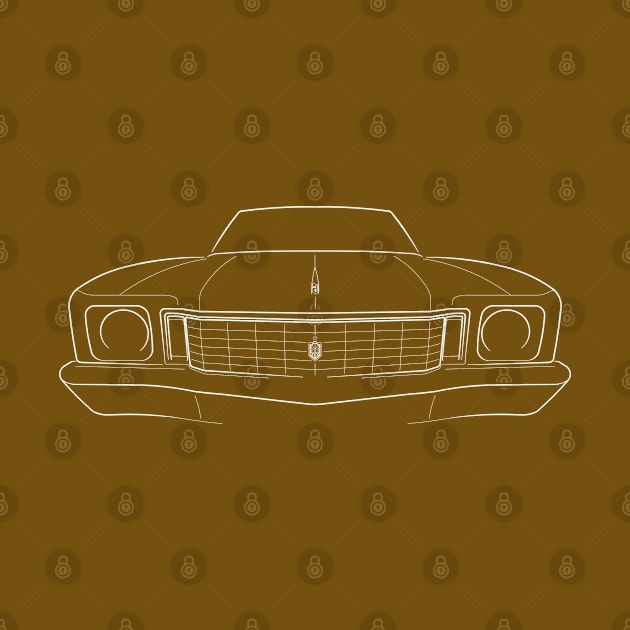 1972 Chevy Monte Carlo - front stencil, white by mal_photography