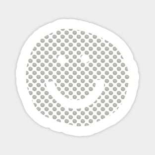 Smiley Face Pattern Lead Crystal Magnet