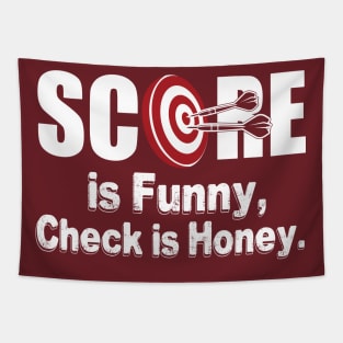 Darts Score is funny (white) Tapestry