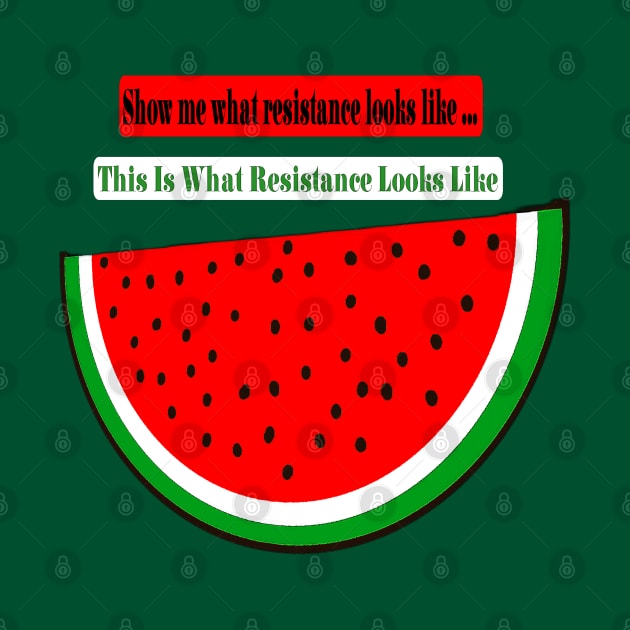 Show Me What Resistance Looks Like - This Is What Resistance Looks Like - Sticker Back - Watermelon - Double-sided by SubversiveWare