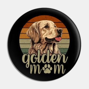 Golden Mom Dog Lover Pin