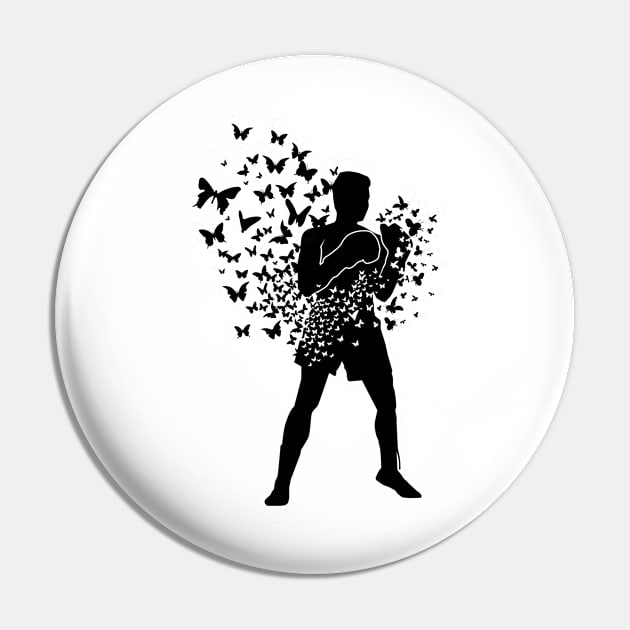 Boxing Series: Float Like a Butterfly (Sting Like a Bee) Pin by Jarecrow 