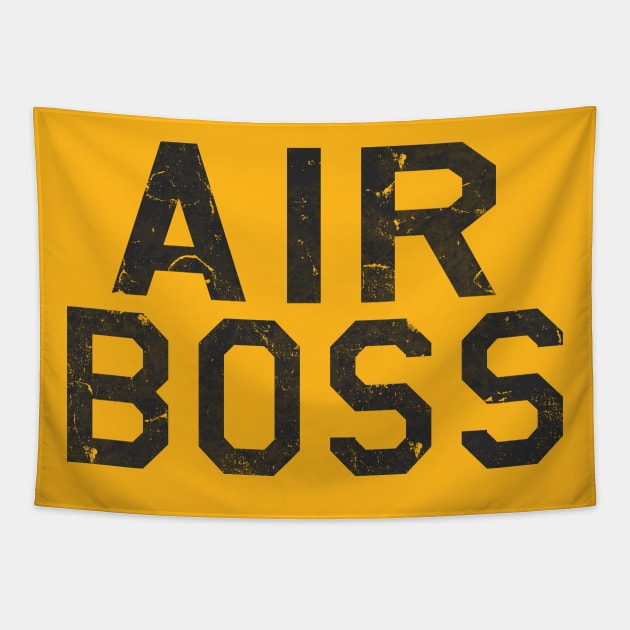 Air Boss Aircraft Carrier Deck Boss Military Tapestry by DesignedForFlight