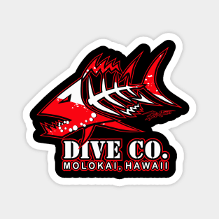 Molokai Bad Tuna Dive Co. Magnet