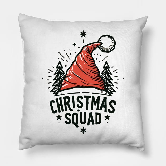 Christmas Squad Vintage Pillow by Franstyas