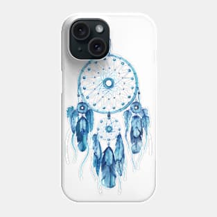 Blue dreamcatcher painting Phone Case