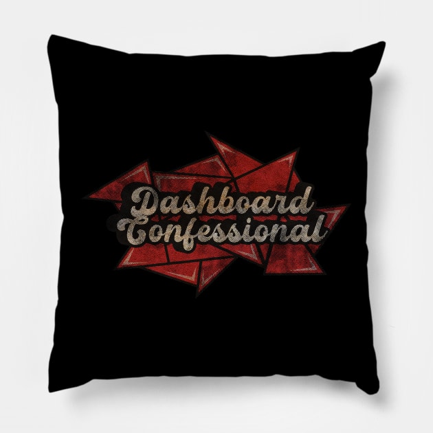 Dashboard Confessional - Red Diamond Pillow by G-THE BOX