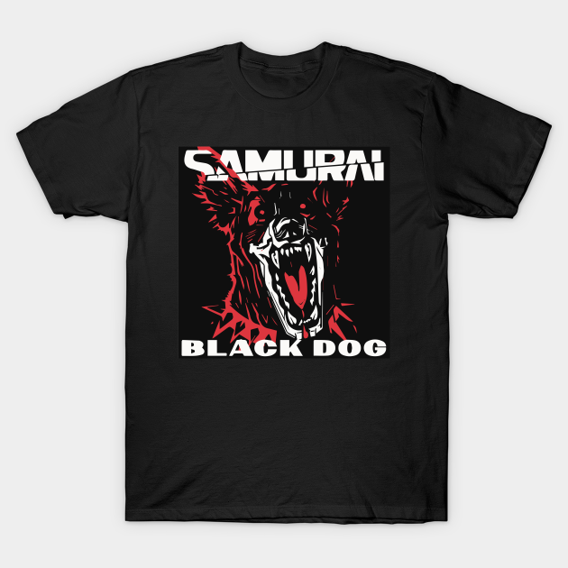 black dog t shirt