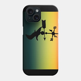 Due North Silhouette On The Dusk Sky Phone Case