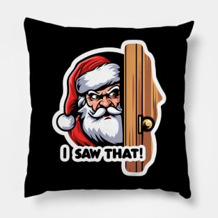 I SAW THAT meme Santa Claus Sus Pillow