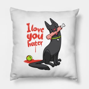 I love you hater Pillow