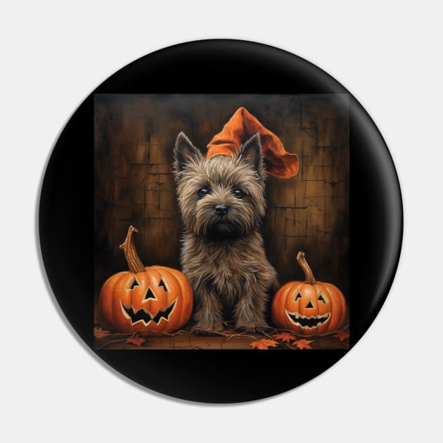 Cairn Terrier Halloween Pin by NatashaCuteShop