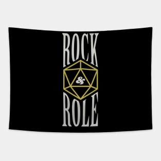 Rock and Role DnD Band Logo Tapestry