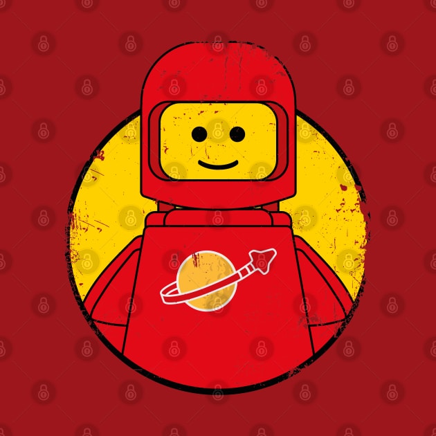 Red Spaceman by The Brick Dept