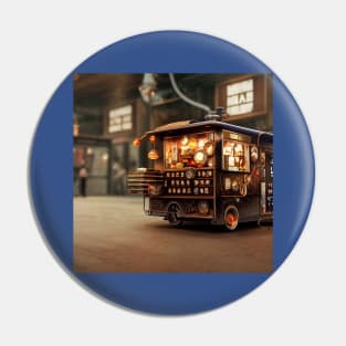 Steampunk Tokyo Ramen Cart Pin