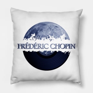 Frédéric Chopin blue moon vinyl Pillow