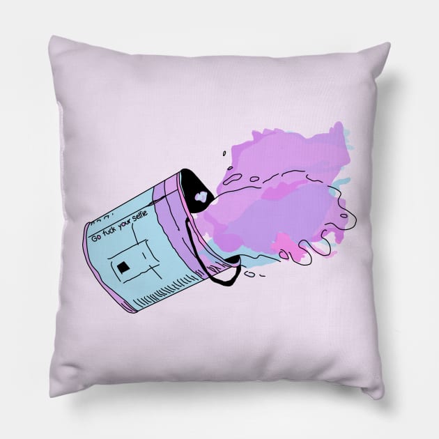 Paint Bucket: Full Color Pillow by GasmaskMood