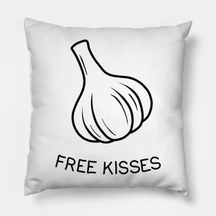 Free kisses - garlic Pillow