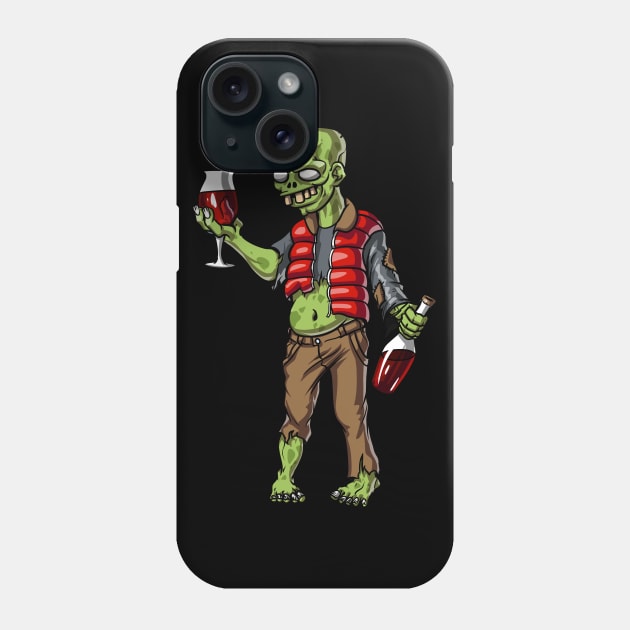 Zombie Wine Party Phone Case by underheaven