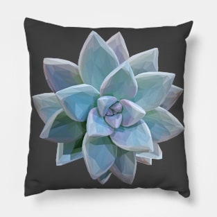 Geometrical Teal Succulent Pillow