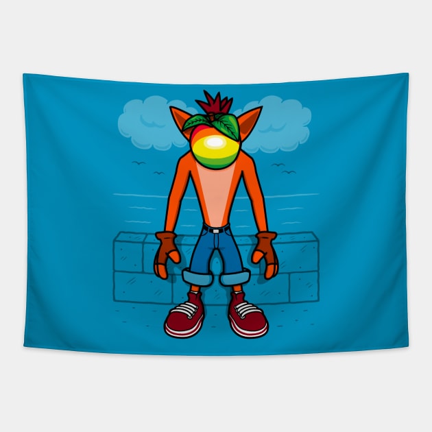 Surrealist Bandicoot! Tapestry by Raffiti