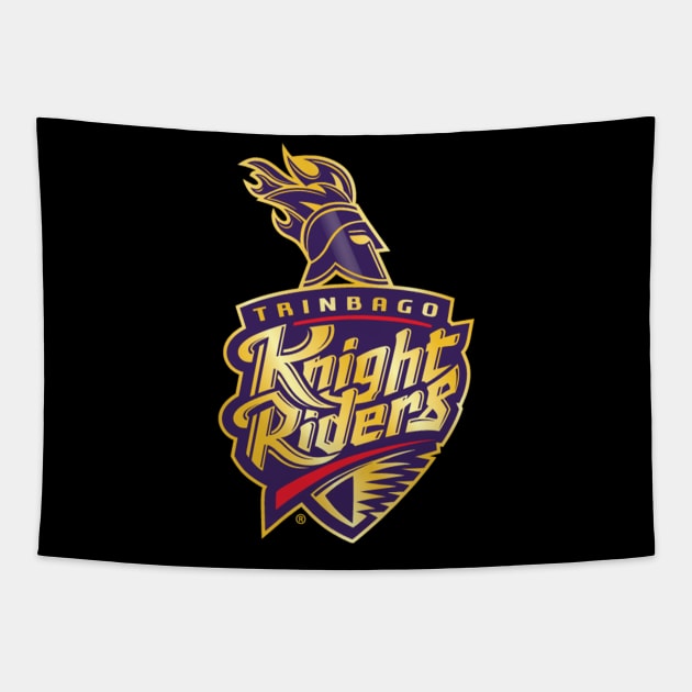 Trinbago Knight Riders CPL T20 Cricket Tapestry by rumsport