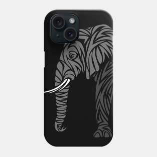 Tribal Elephant profile Phone Case