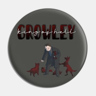 Supernatural Crowley Hell Hound Dad Design Pin