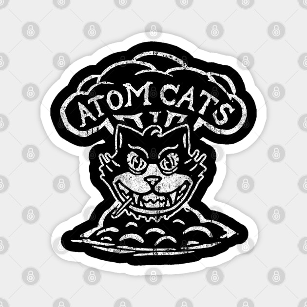 Atom Cats Magnet by huckblade