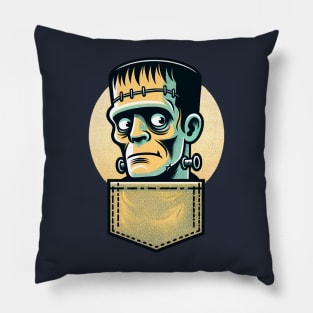 Frankenstein in My Pocket Tee Pillow