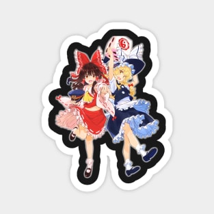 Marsia and Reimu BFF Magnet