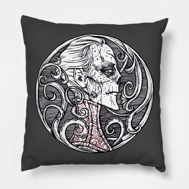 The Phantom of the Opera - Red Death Pillow by SaraLutra