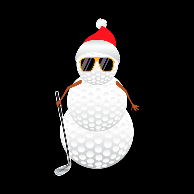 Golf Ball Snowman Christmas Santa Snowman Golfer Christmas Golfing Pin Teepublic 