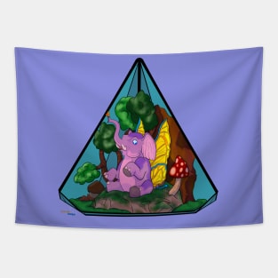 Magical Elephant Terrarium Tapestry