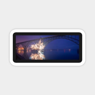 Newport Oregon Panorama Magnet